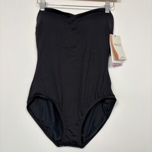 NWT Contours by Coco Reef Women Swimsuit 8/32C Black Shaping One Piece T10002